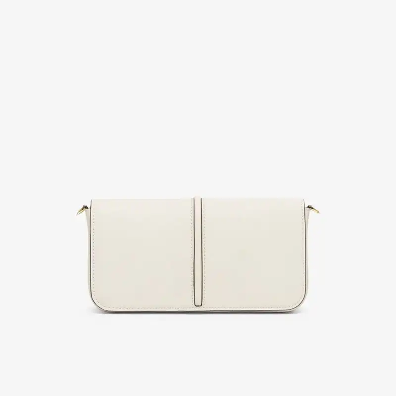 Cheap Fendi Fendigraphy Wallet with Chain In Calf Leather White 0206