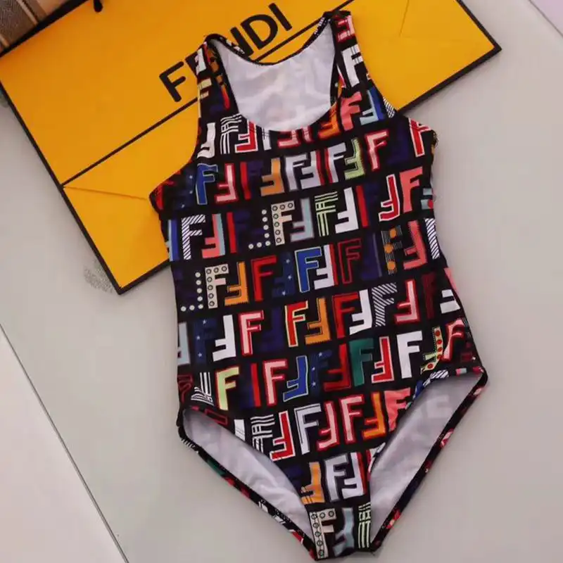 Fendi Swimsuit Women FF Motif Lycra Multicolor 0201