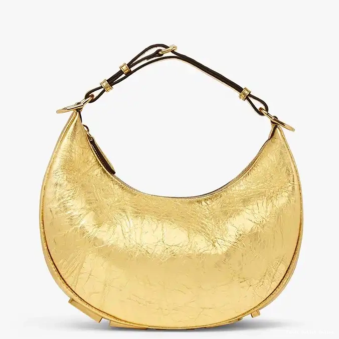 Gold Leather In Bag Fendi Fendigraphy Small Calf Hobo 0317
