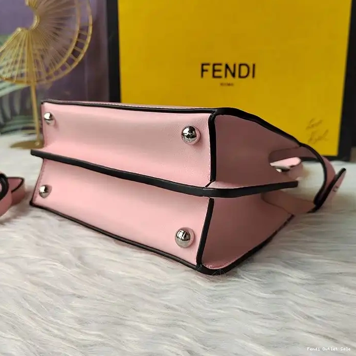 Affordable Fendi Pink ISeeU Peekaboo Petite Bag Leather Nappa In 0316