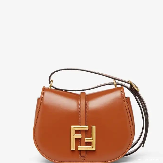 Affordable Brown In Fendi Bag C'mon Leather Calf Mini 0304