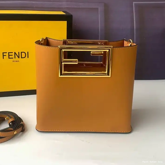 Affordable Calf Leather In Fendi Bag Way Small Brown 0303