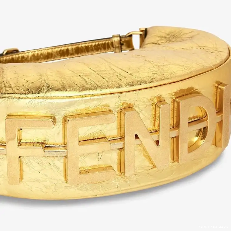 Affordable Gold Leather In Bag Fendi Fendigraphy Small Calf Hobo 0317