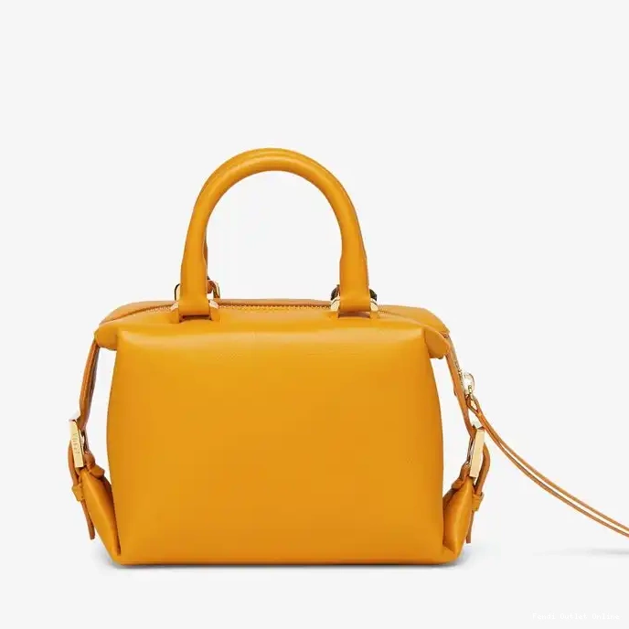 Cheap Bag FF Cube Mini Nappa Fendi In Leather Yellow 0313