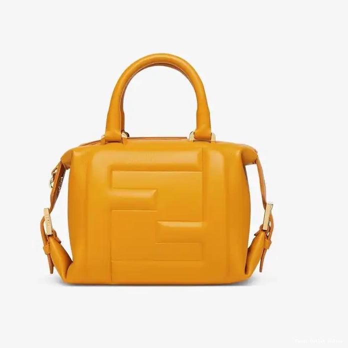 Cheap Bag FF Cube Mini Nappa Fendi In Leather Yellow 0313