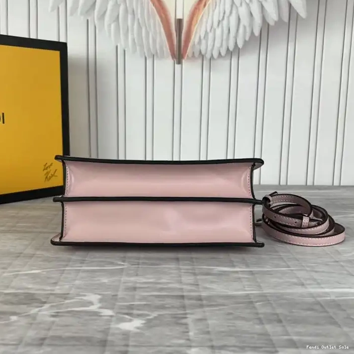 Affordable Peekaboo Fendi Cherry Mini Leather Calf In Cut Bag 0315