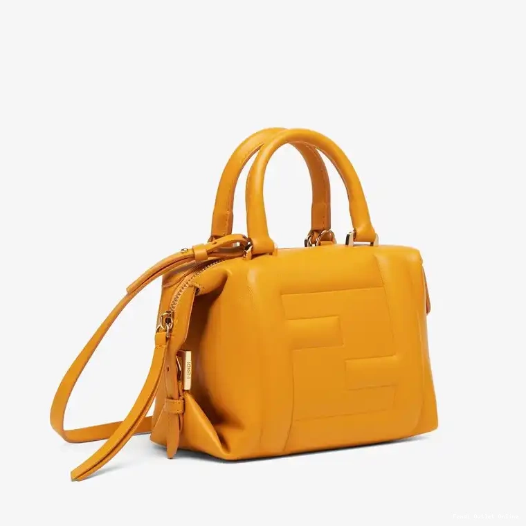 Cheap Bag FF Cube Mini Nappa Fendi In Leather Yellow 0313