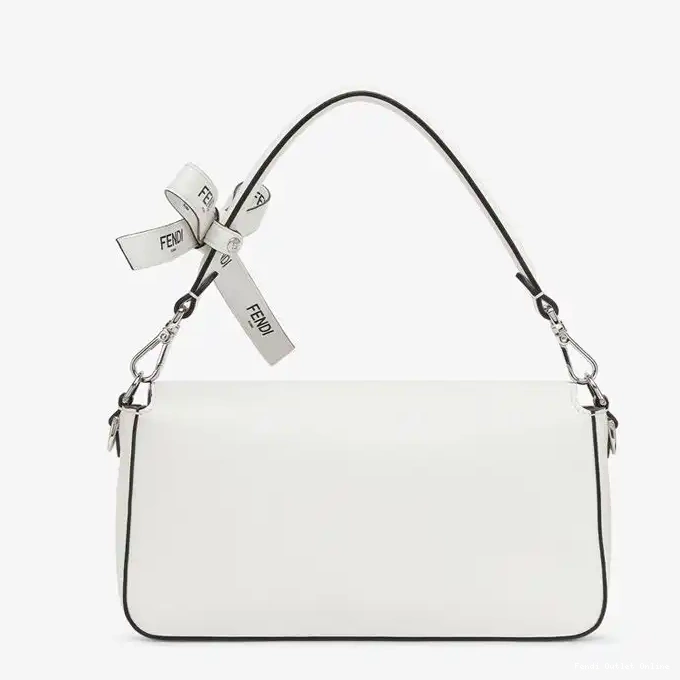 Affordable Fendi Medium Bag Nappa Leather In Motif Baguette White Baguette The 0304